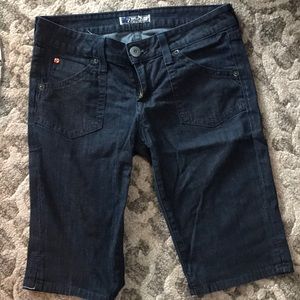 Hudson denim Bermuda short/cropped jean